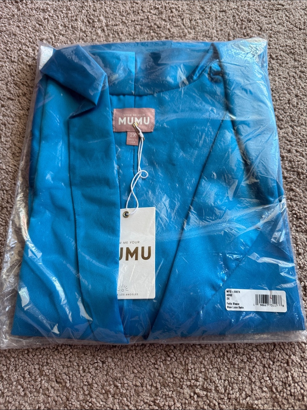 MUMU Teal Blue Top — New with Tags